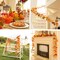 2 Pack Fall Leaves Garland for Mantle, Autumn Leaf Garland Indoor Outdoor Fall